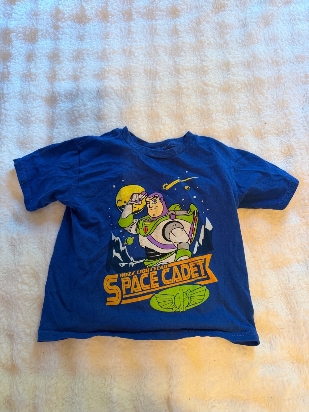 Disney Blue Buzz Lightyear 'Space Cadet' Short Sleeve Tee